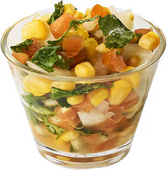 a side of corn salsa