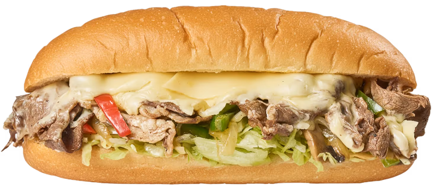 a sandwich from N'Subs - Creamy Cheesesteak
