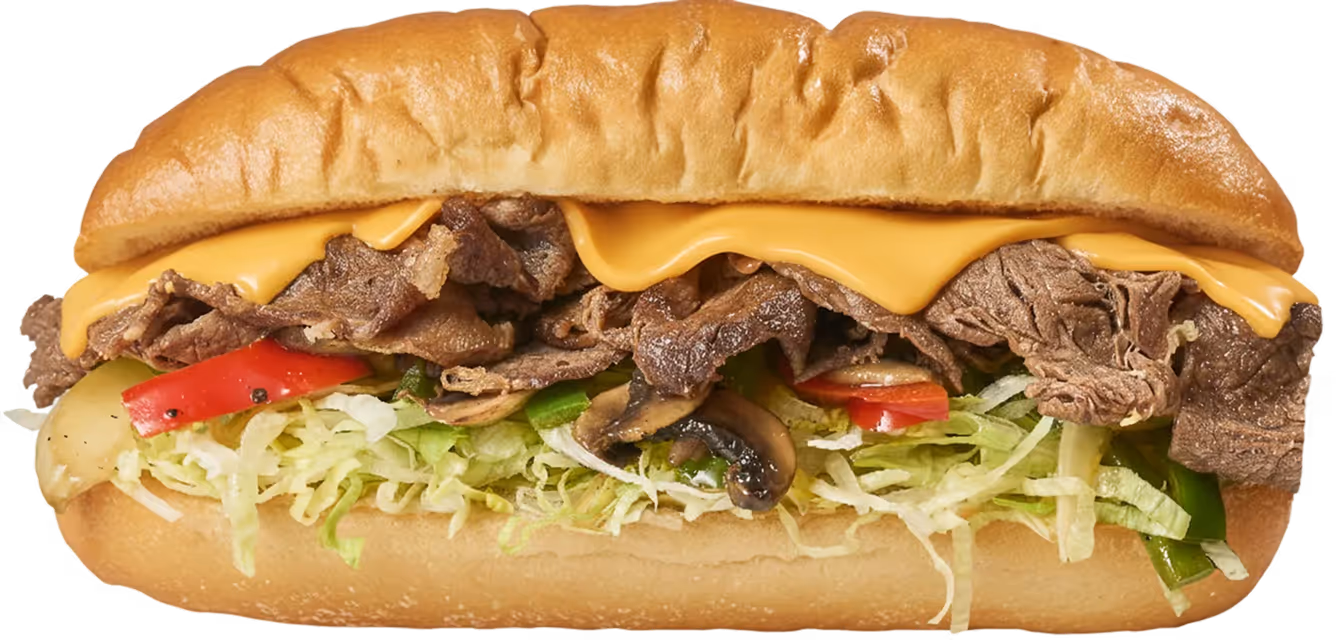 a sandwich from N'Subs - Golden Cheesesteak